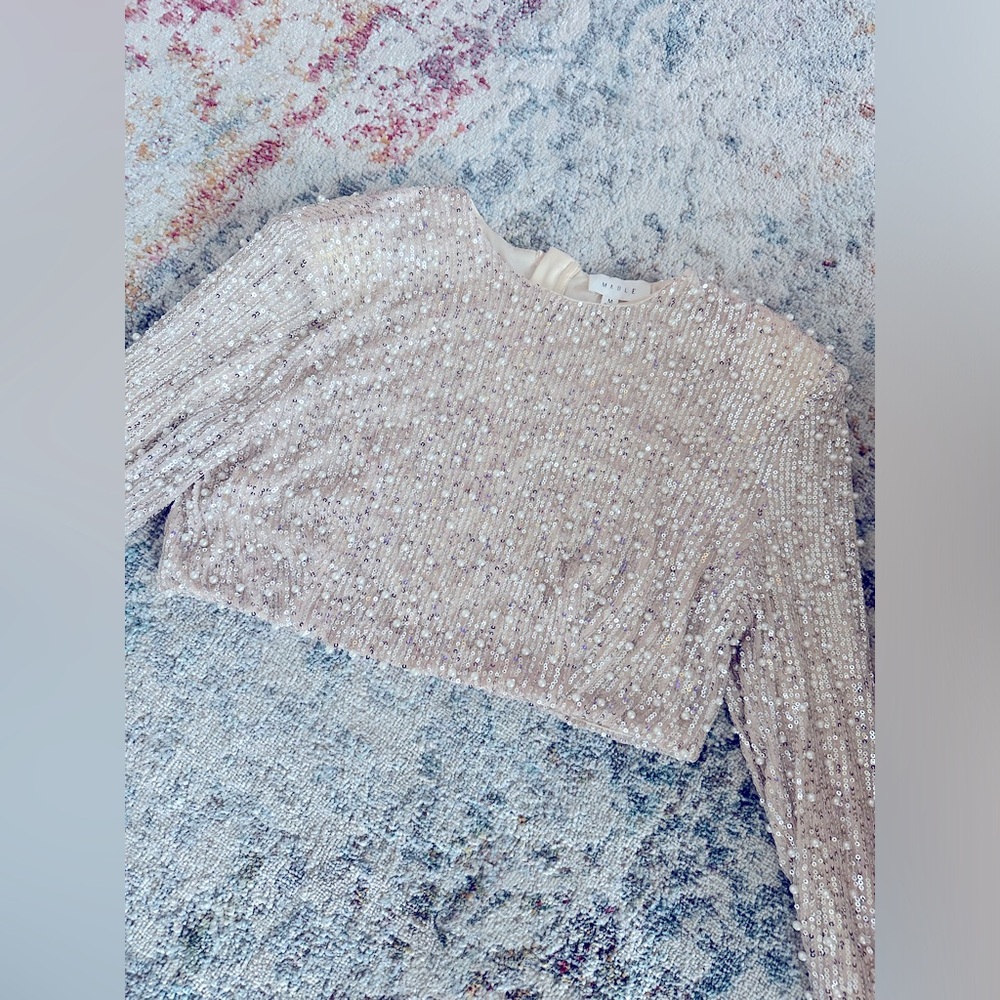 Embellished crop top
